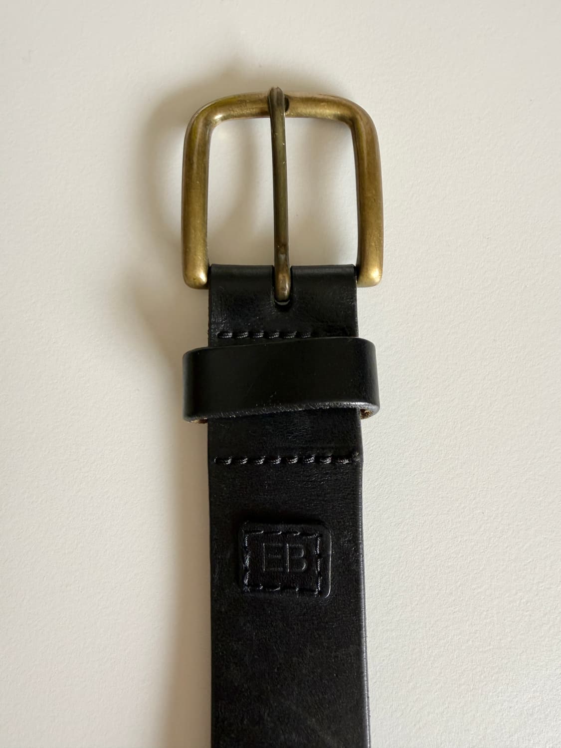 eddie bauer solid brass leather belt 상품이미지2