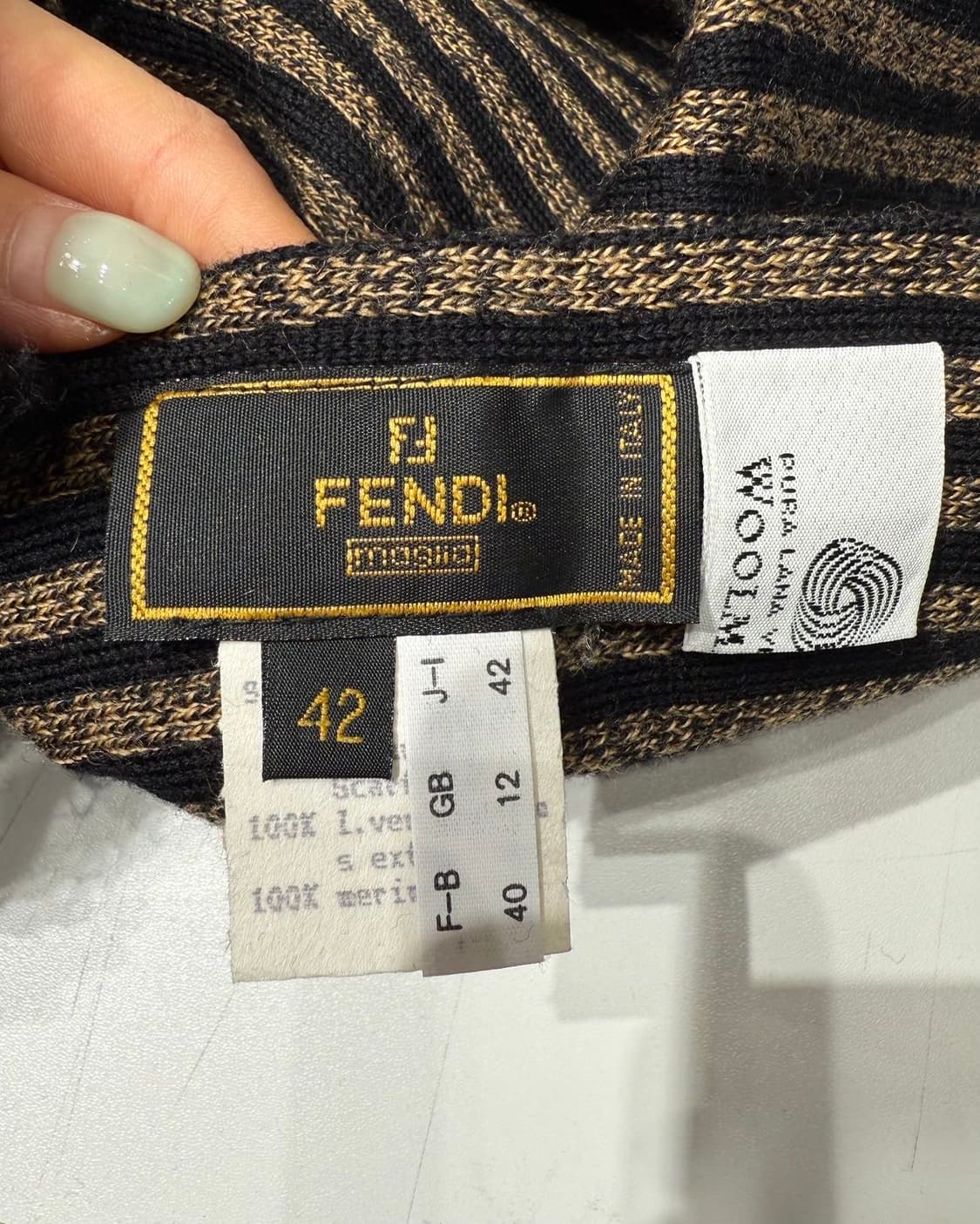 펜디 브라운 주카 머플러  상품이미지5