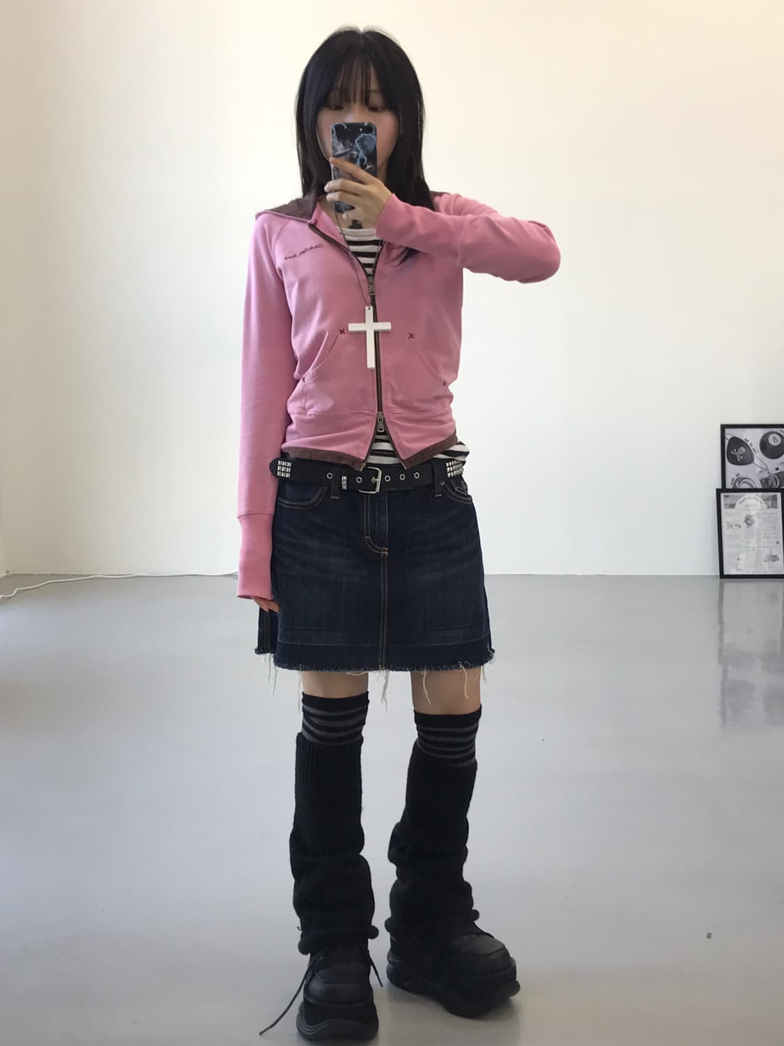 Calvin Klein Pink Zip Up Hoodies 상품이미지2