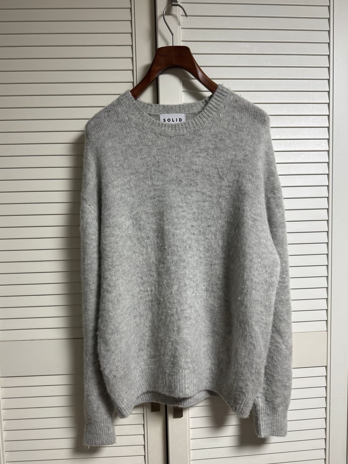 25FW 솔리드옴므 부클 캐시미어 실크 니트 52(105) 상품이미지1