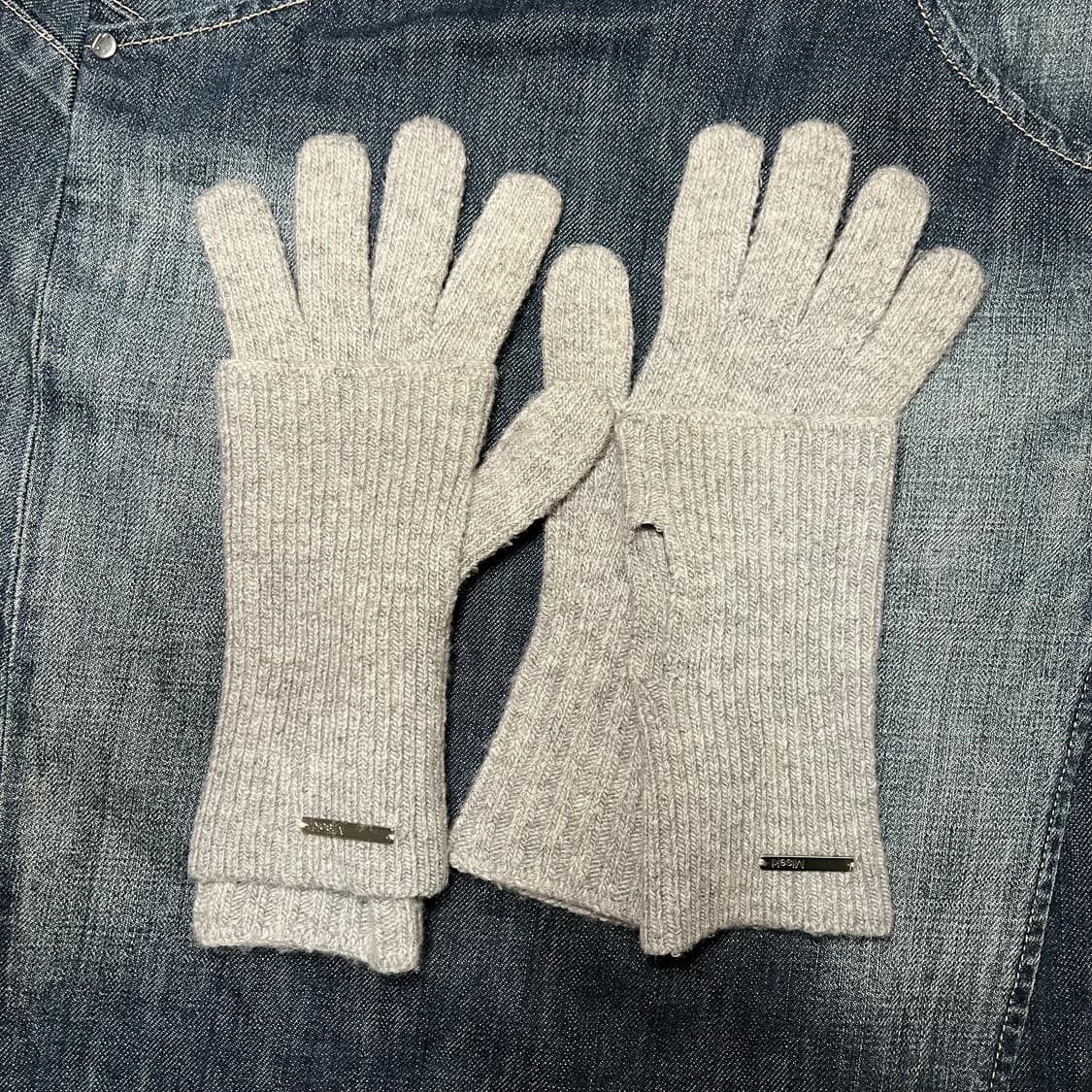 Miseki Seoul 미세키 서울 워머 니트 장갑 그레이 상품이미지1