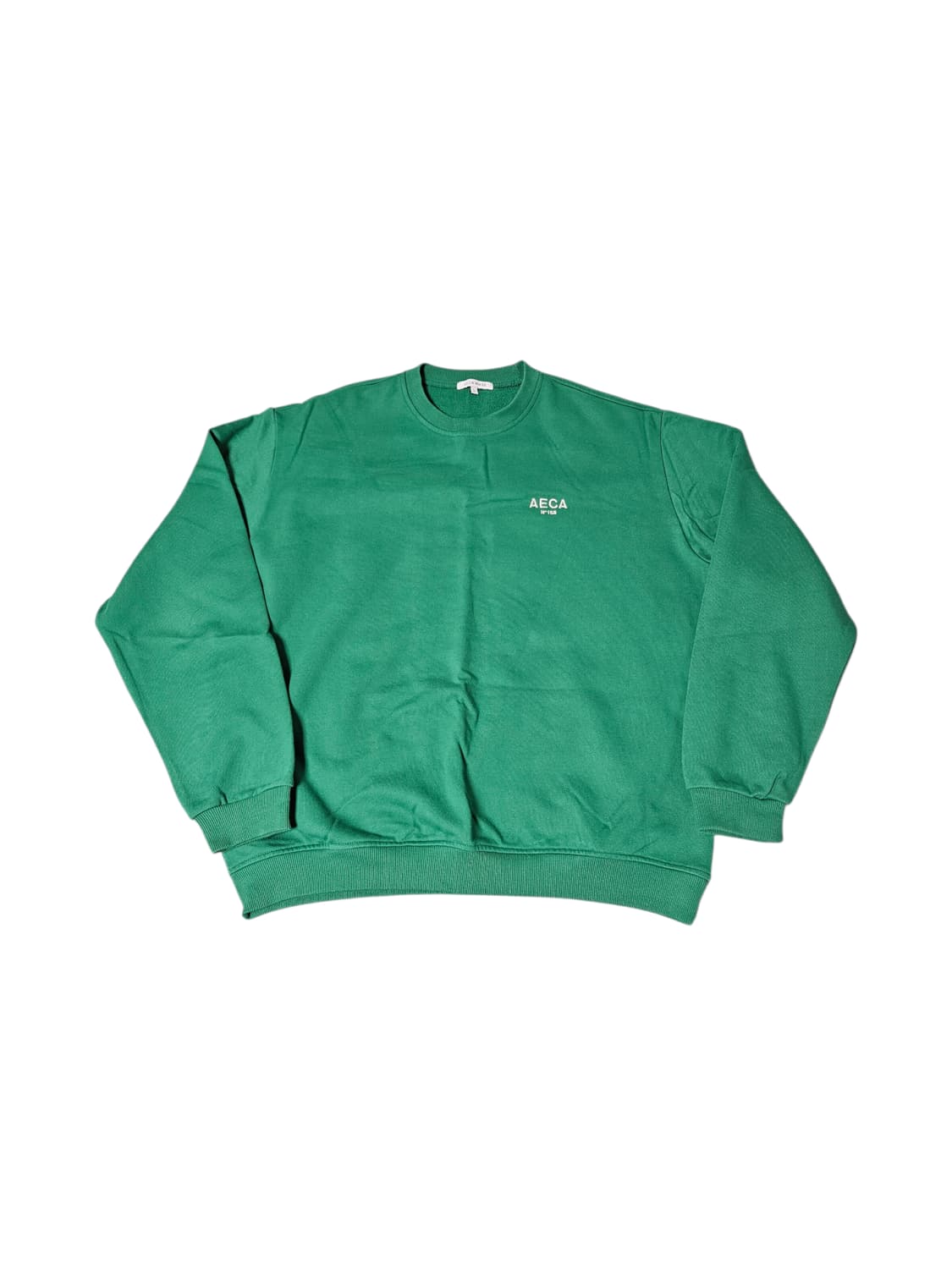 에이카화이트 그린 맨투맨 L 상품이미지1