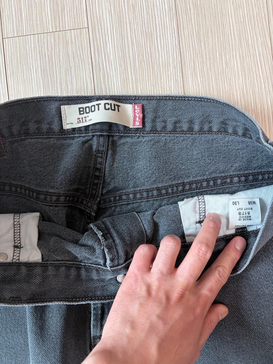 Levis 00s 517 흑청 부츠컷 상품이미지3