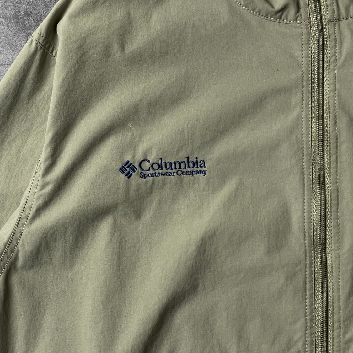 COLUMBIA 컬럼비아 빈티지 카키 후드 윈드브레이커 A00480 상품이미지3