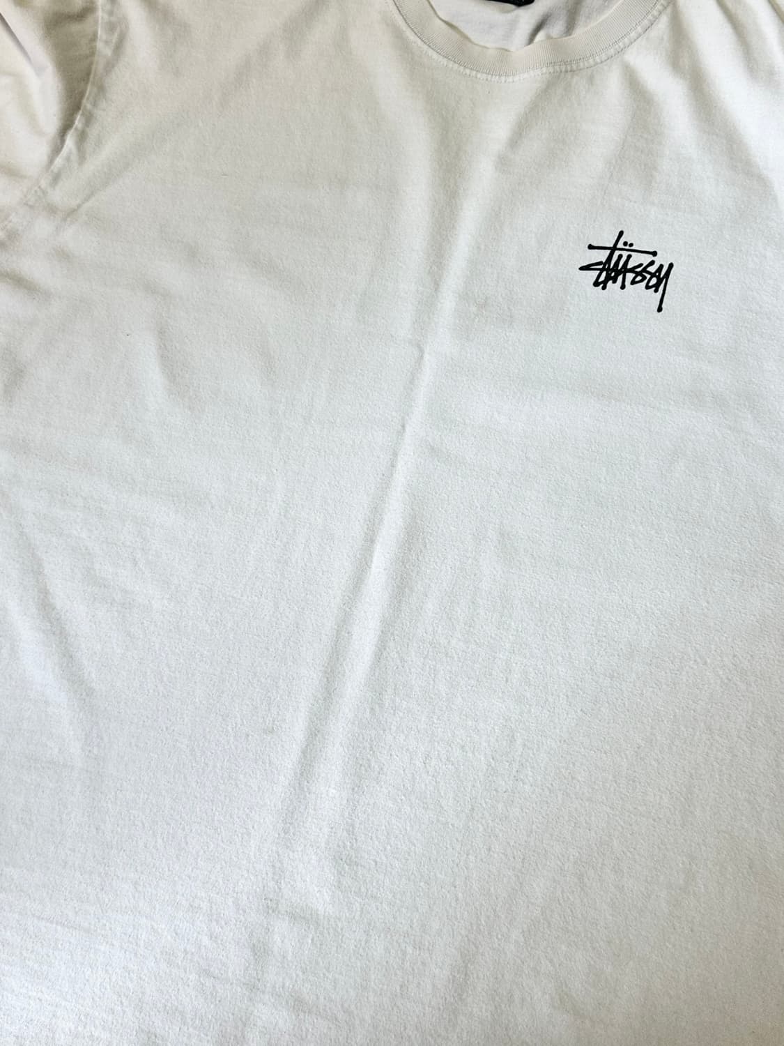 스투시 STUSSY 베이직 로고 반팔 티셔츠 화이트 상품이미지5