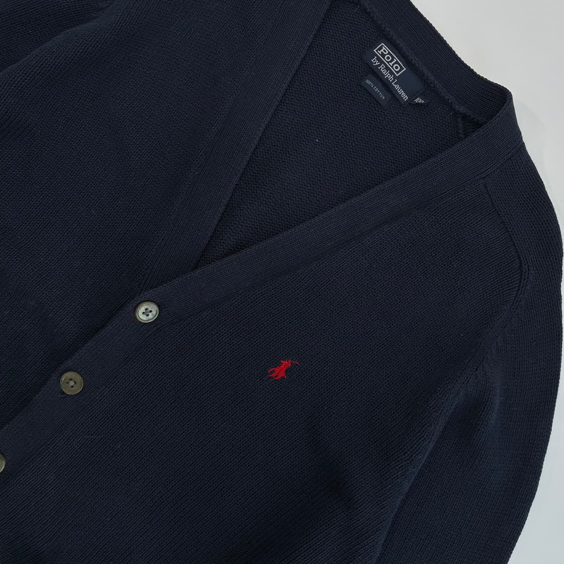 Polo  폴로 랄프로렌 자수 코튼 네이비 니트 가디건  상품이미지3