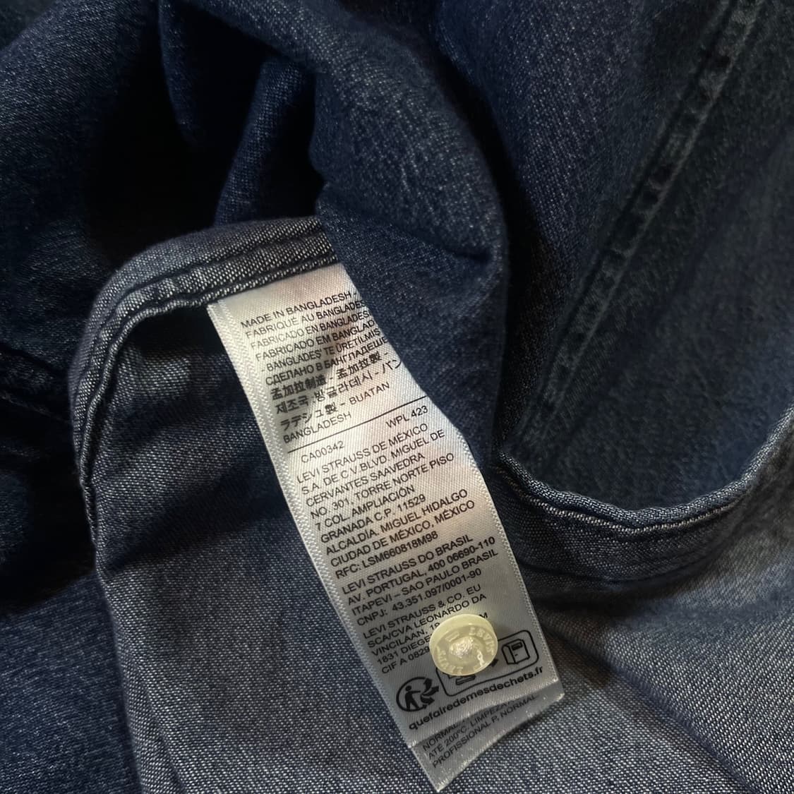 리바이스 웨스턴 데님 셔츠 상품이미지4