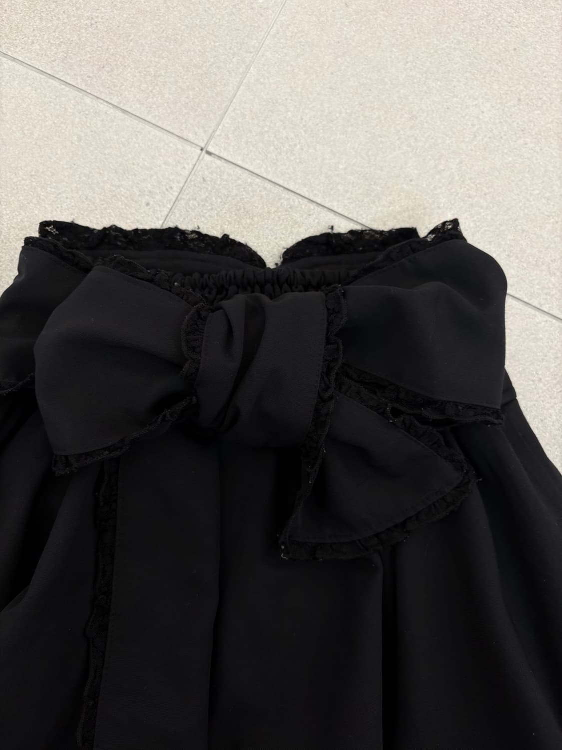 리즈리사 빅리본 레이스 스커트 상품이미지5