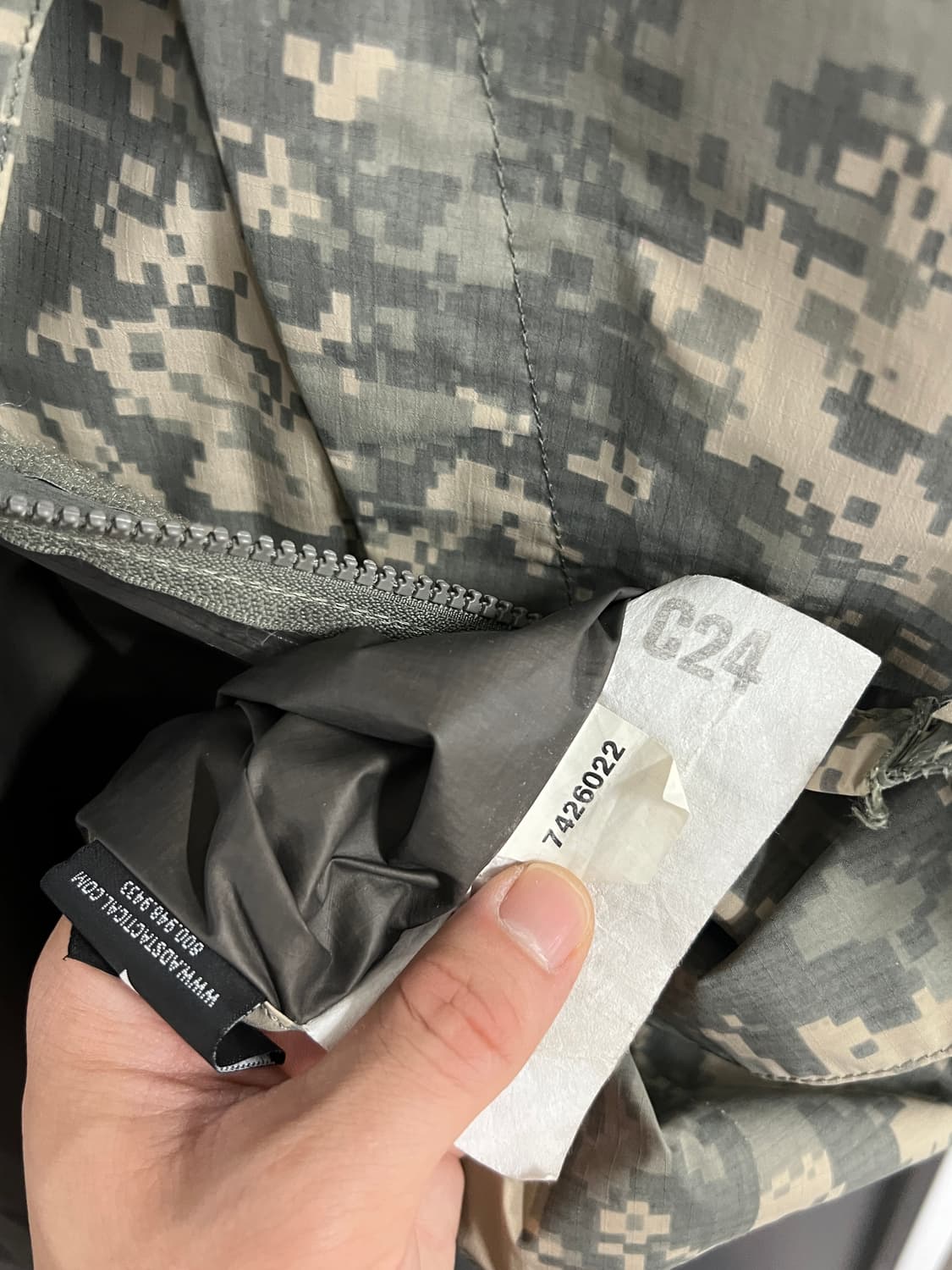 밀리터리 US army 카모플라쥬 고어텍스 우븐 바람막이 자켓 상품이미지6