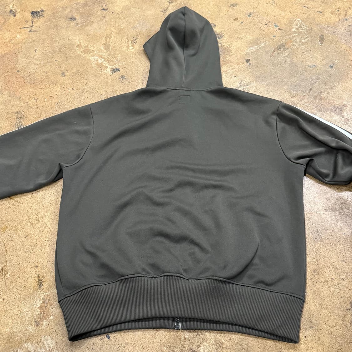 아디다스 카키 후플 플락 후드집업 져지 상품이미지5