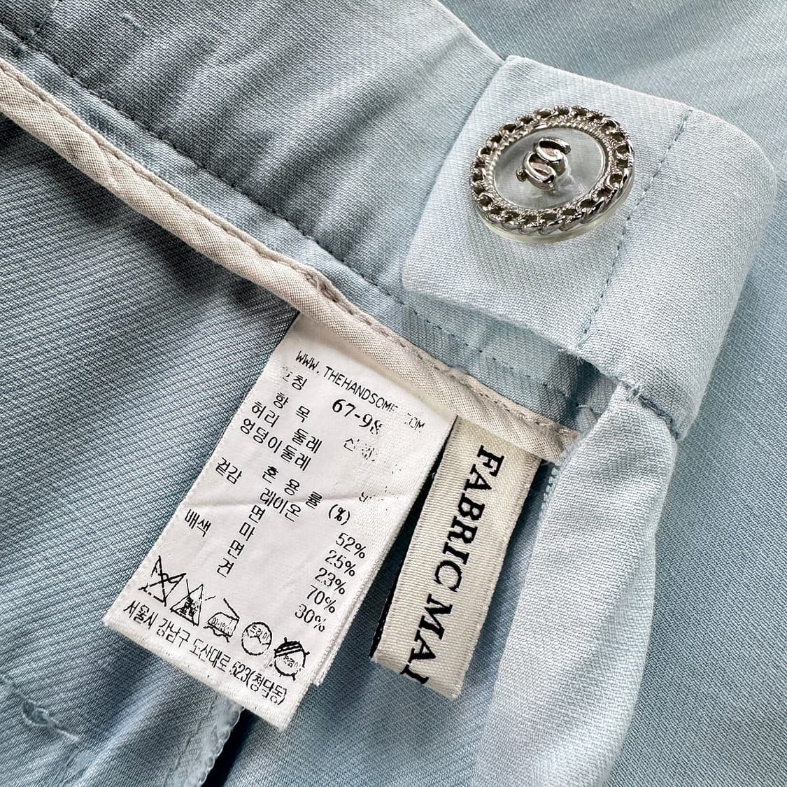 마인 MINE 로고 버튼 린넨 팬츠 상품이미지3