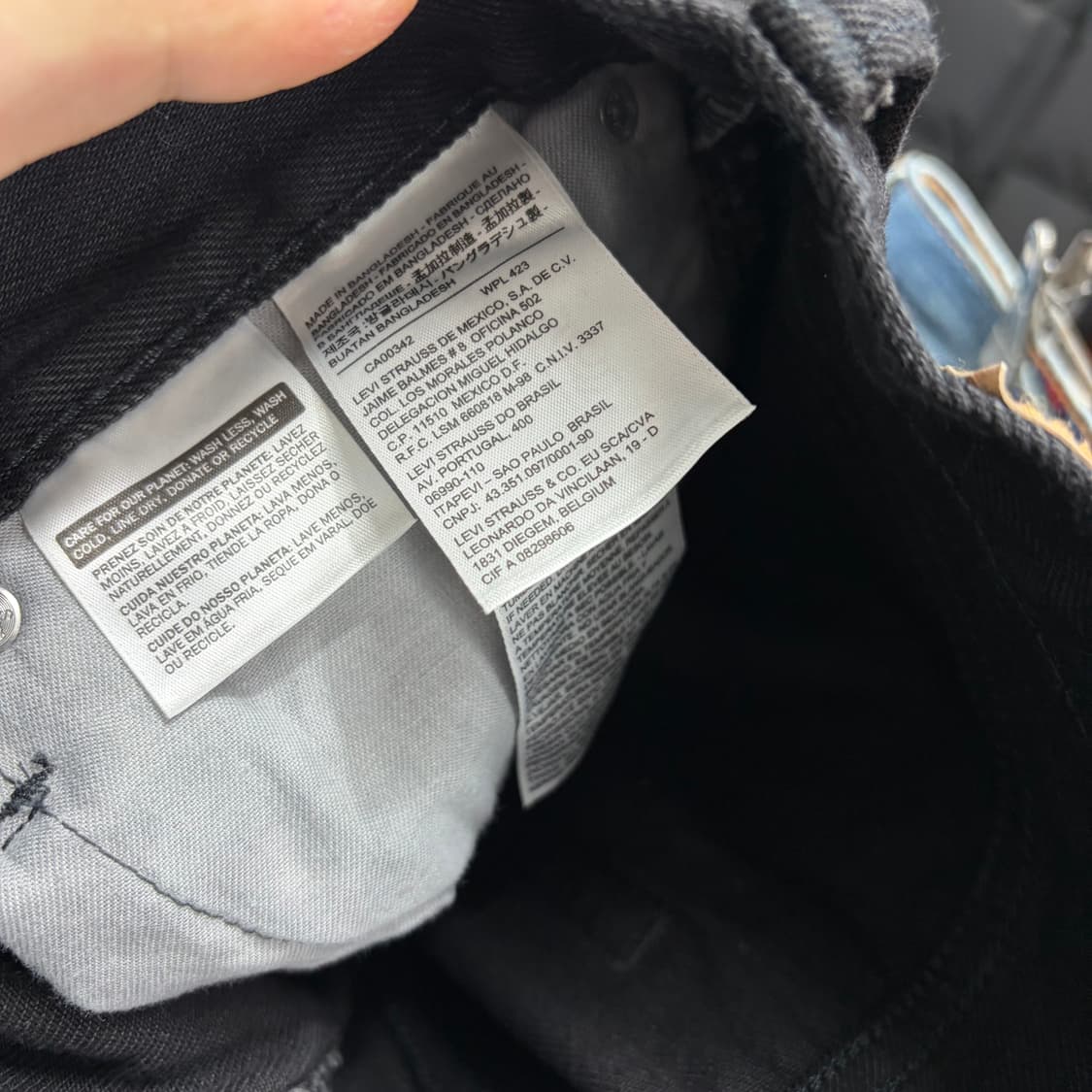 리바이스 504 블랙진 상품이미지7