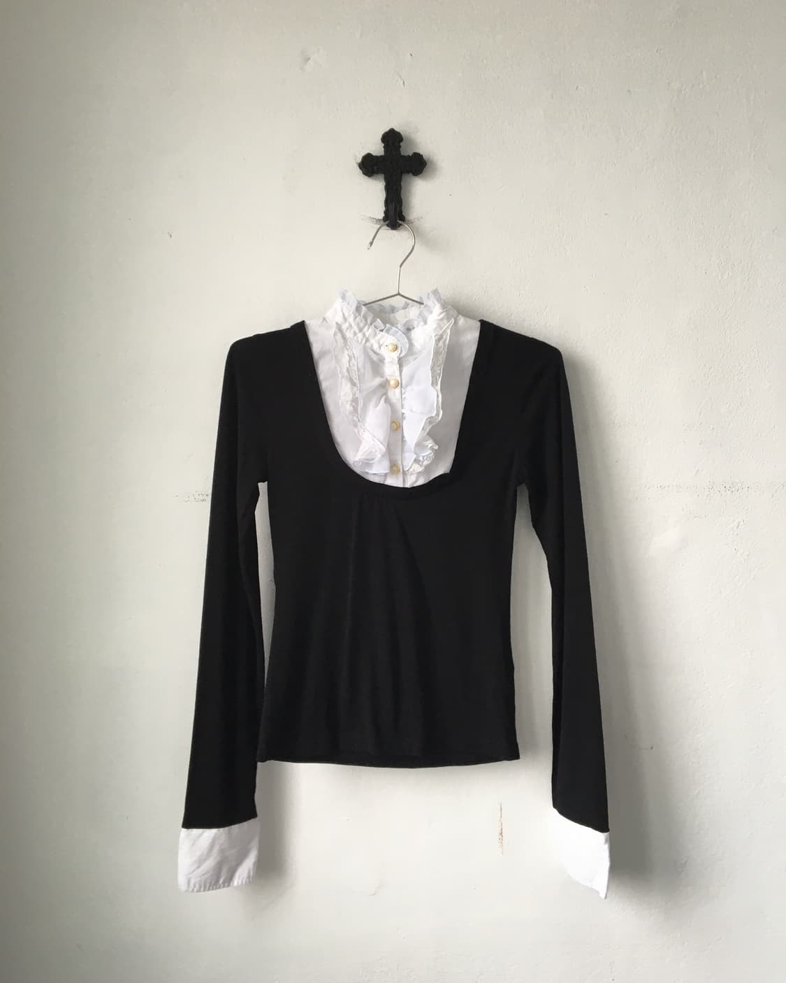 Frill layered sleeve 상품이미지2