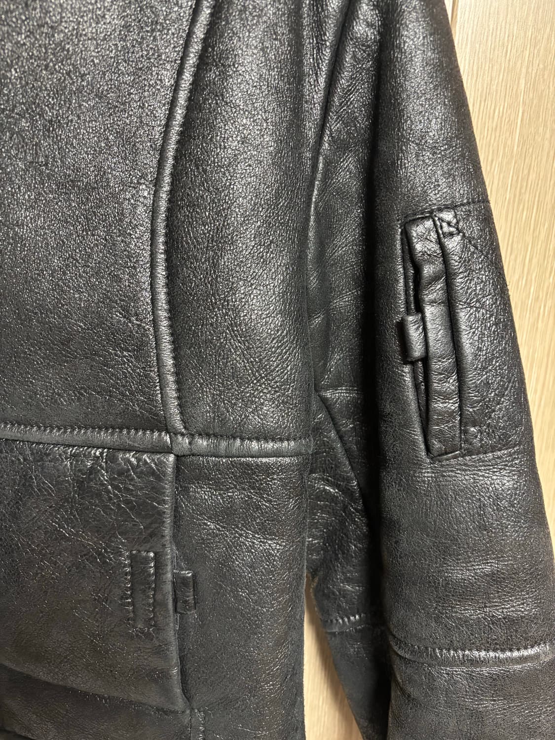 양가죽 투웨이 크롭 무스탕 상품이미지3