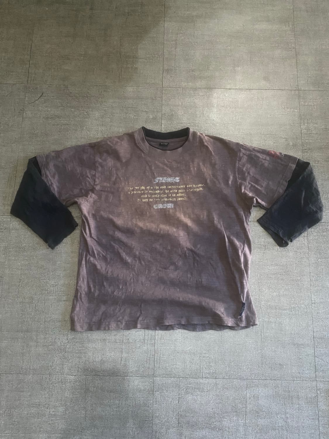 일본빈티지 Flightgrew 오리엔탈펑크y2k 레이어드 롱슬리브 상품이미지1