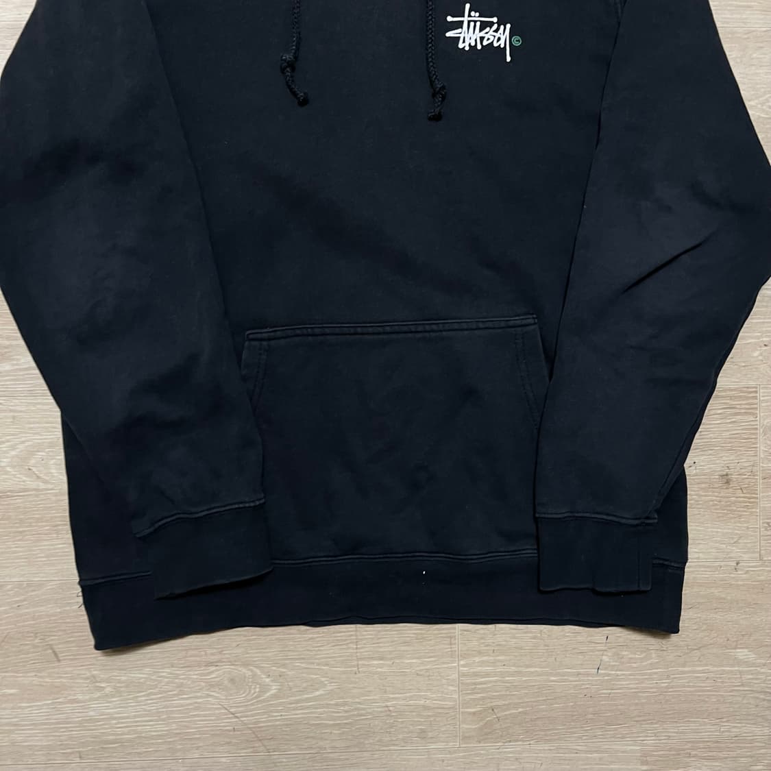 스투시 빅스탁 로고 기모후드티 [블랙] M/95  상품이미지3