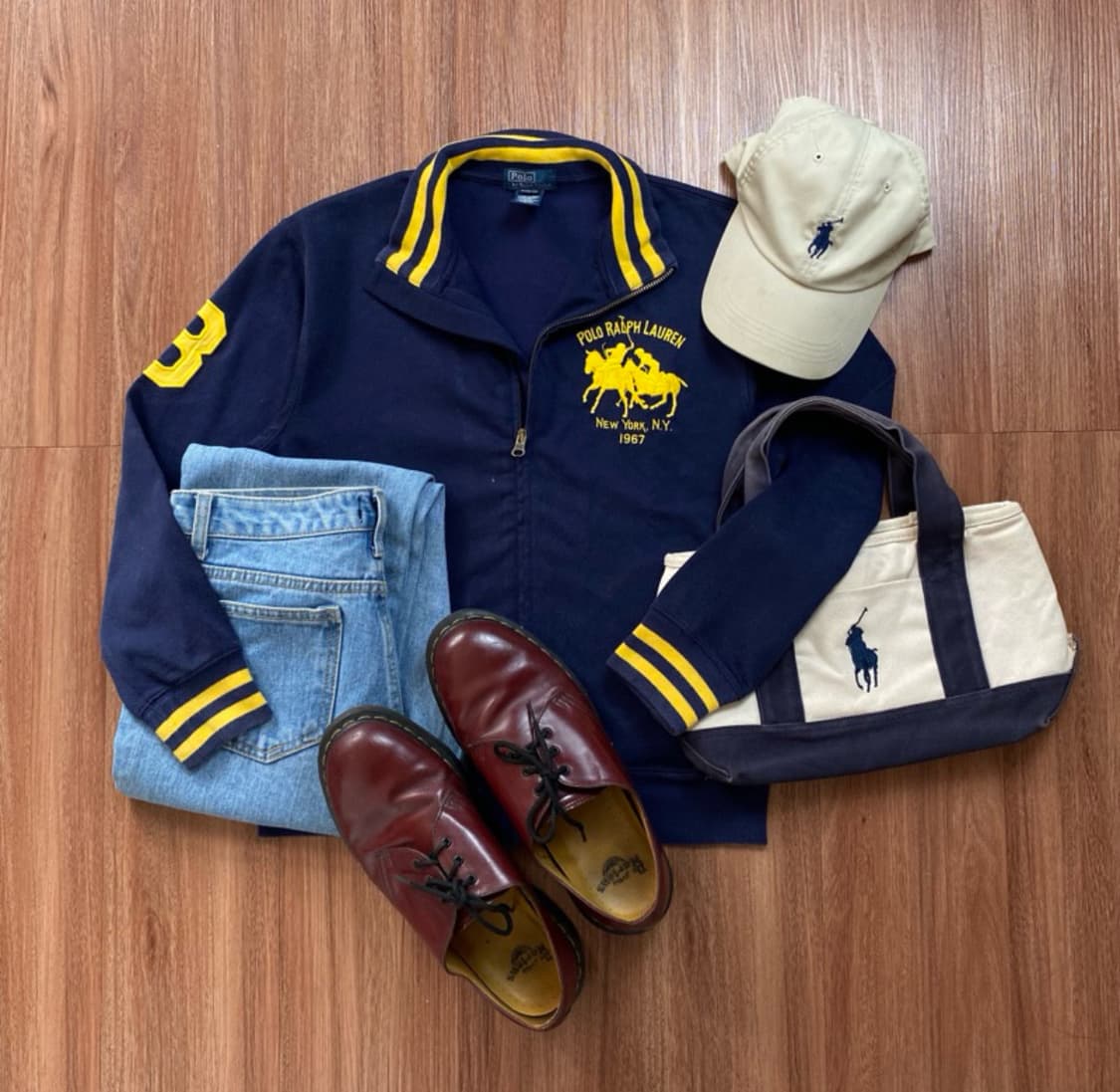 90s vintage 폴로랄프로렌 빅포니 코튼 집업 상품이미지2