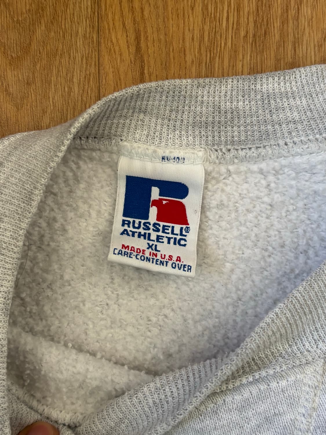 90s 러셀 빈티지 스웻셔츠 멜란지그레이 상품이미지2
