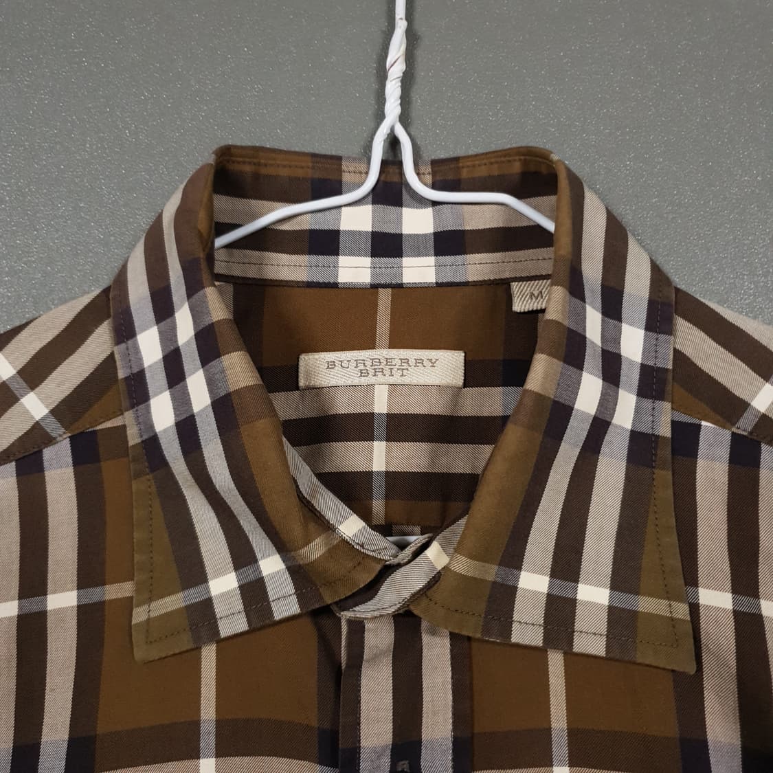M) 정품 버버리 브릿 시그니처 노바체크 하프 반팔 셔츠 남방 상품이미지5