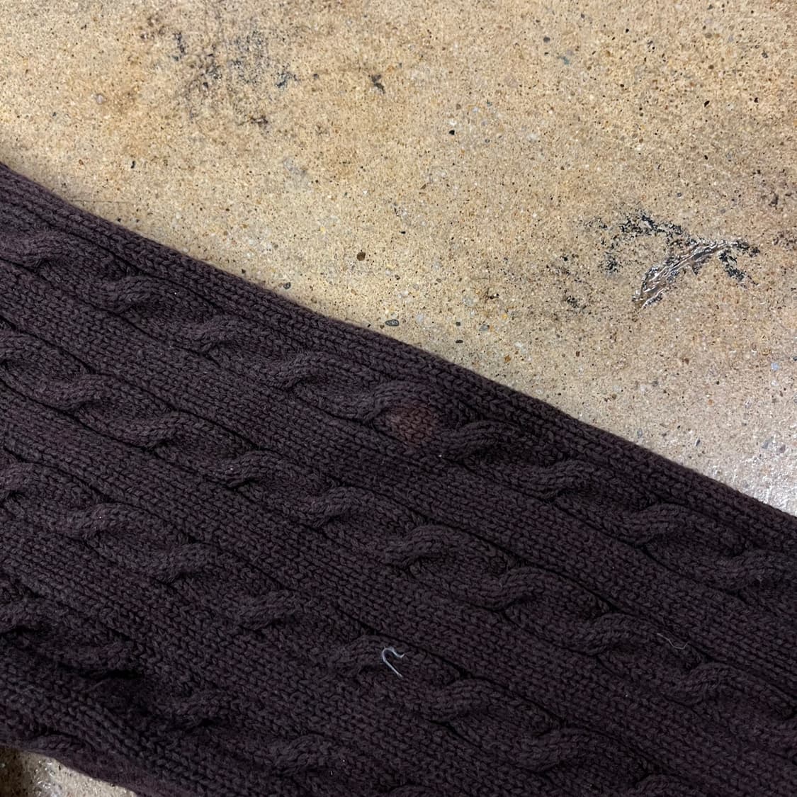 폴로 랄프로렌 초코 브라운 빅카라 니트 가디건  상품이미지7