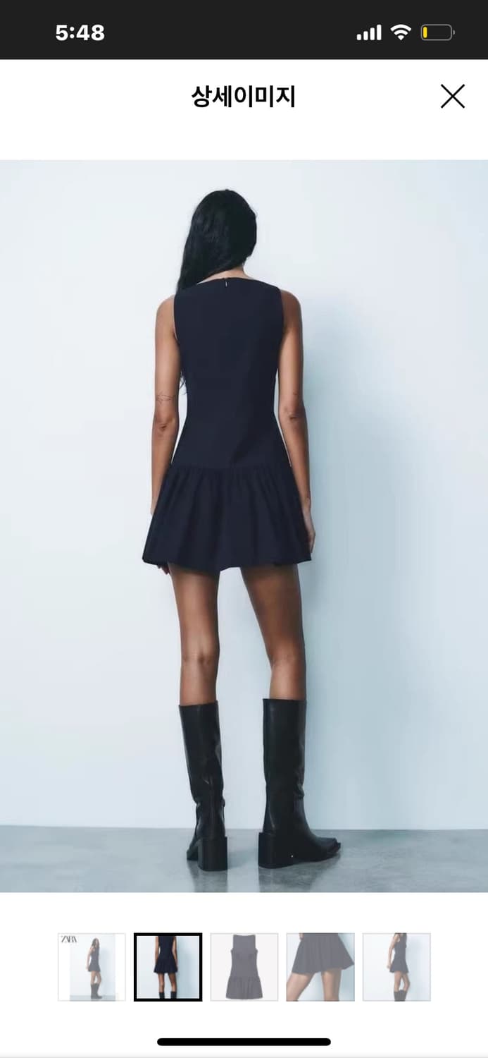 자라 리본 미니 원피스  상품이미지2