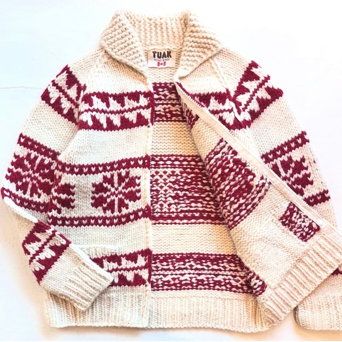 90's TUAK Handmade Cowichan sweater 상품이미지4