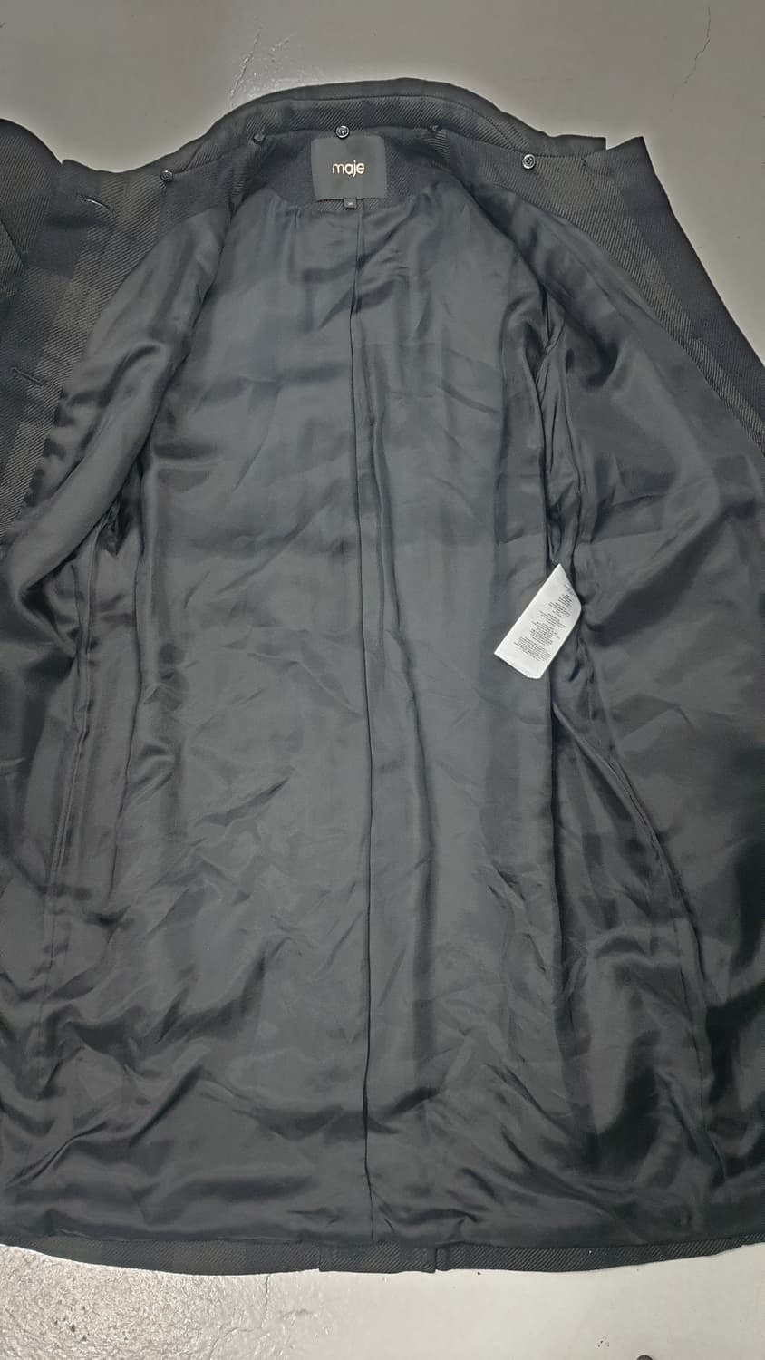 Maje 마쥬 체크 롱 코트 36사이즈 상품이미지3