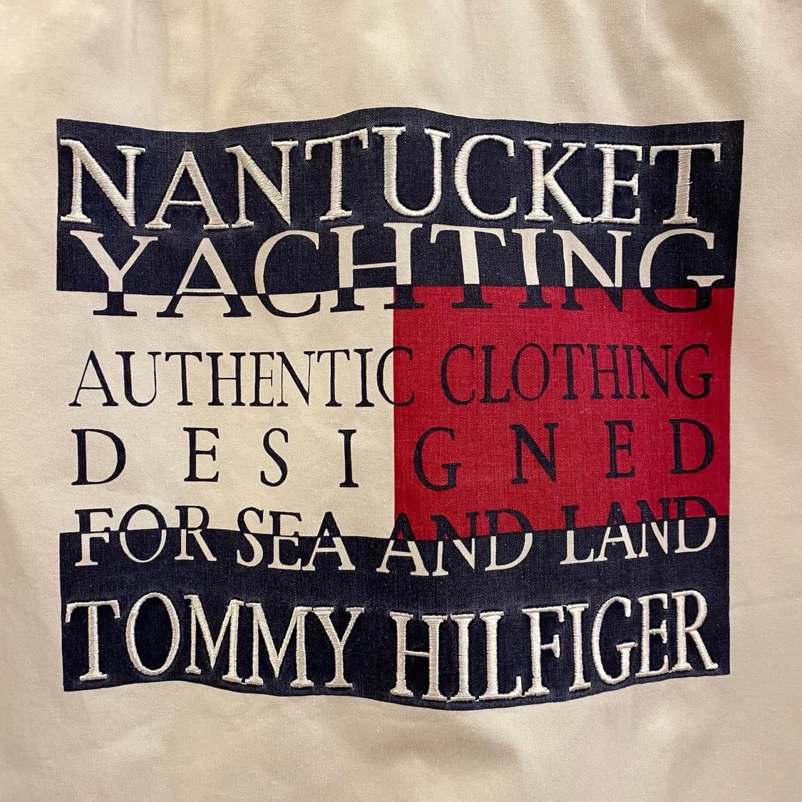 90s USA 타미힐피거 빅로고 주머니 코튼셔츠 상품이미지6