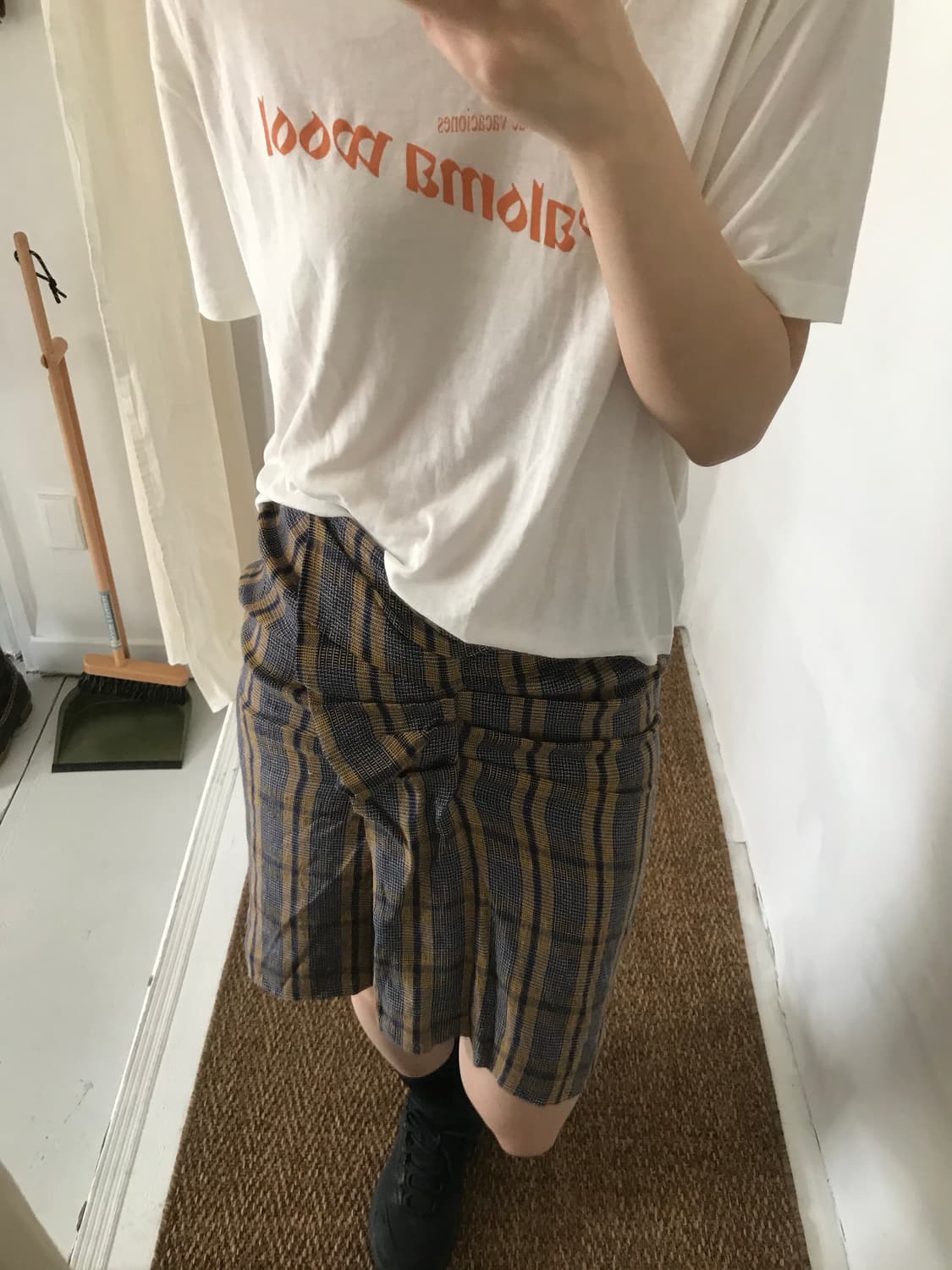 front point check skirt 상품이미지7