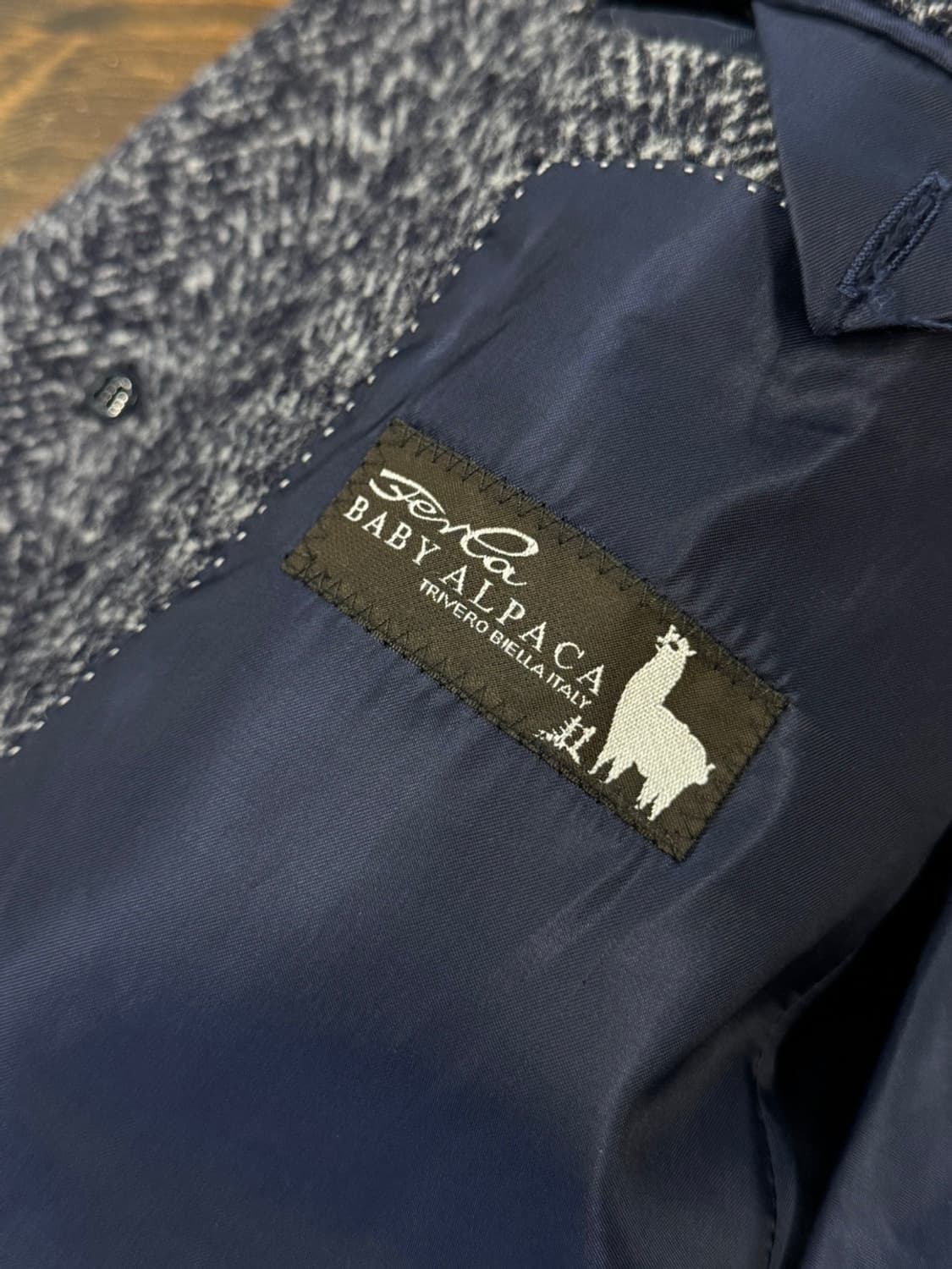 갤럭시 GX 베이비 알파카 체스터필드 코트 100 상품이미지9