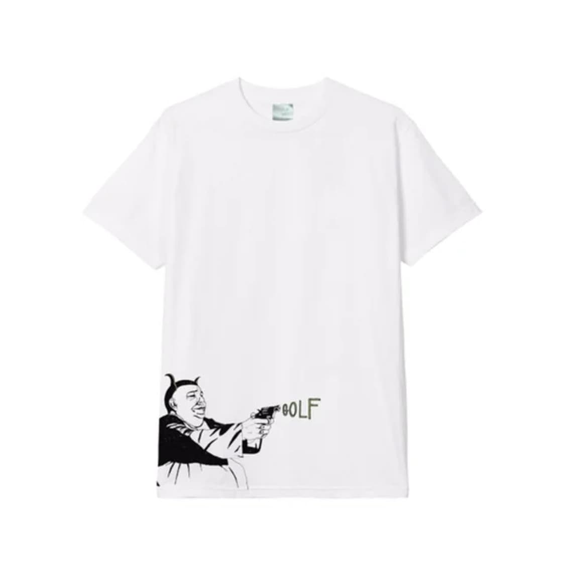 골프왕 뱅 티 (Golf Wang Bang Tee) 화이트 미디엄 상품이미지1