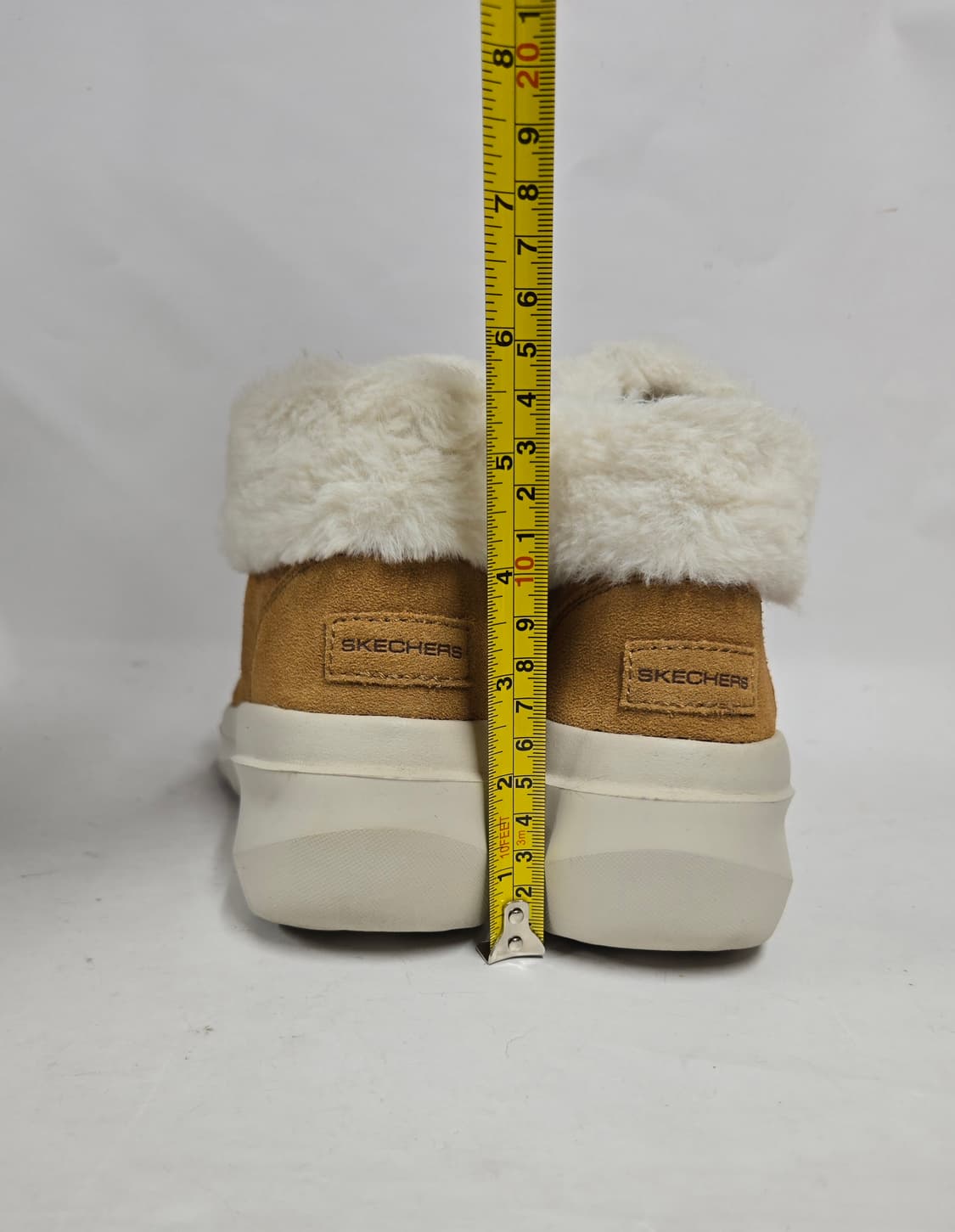 스케쳐스 온더고조이 스웨이드 퍼 부츠 브라운225 상품이미지5