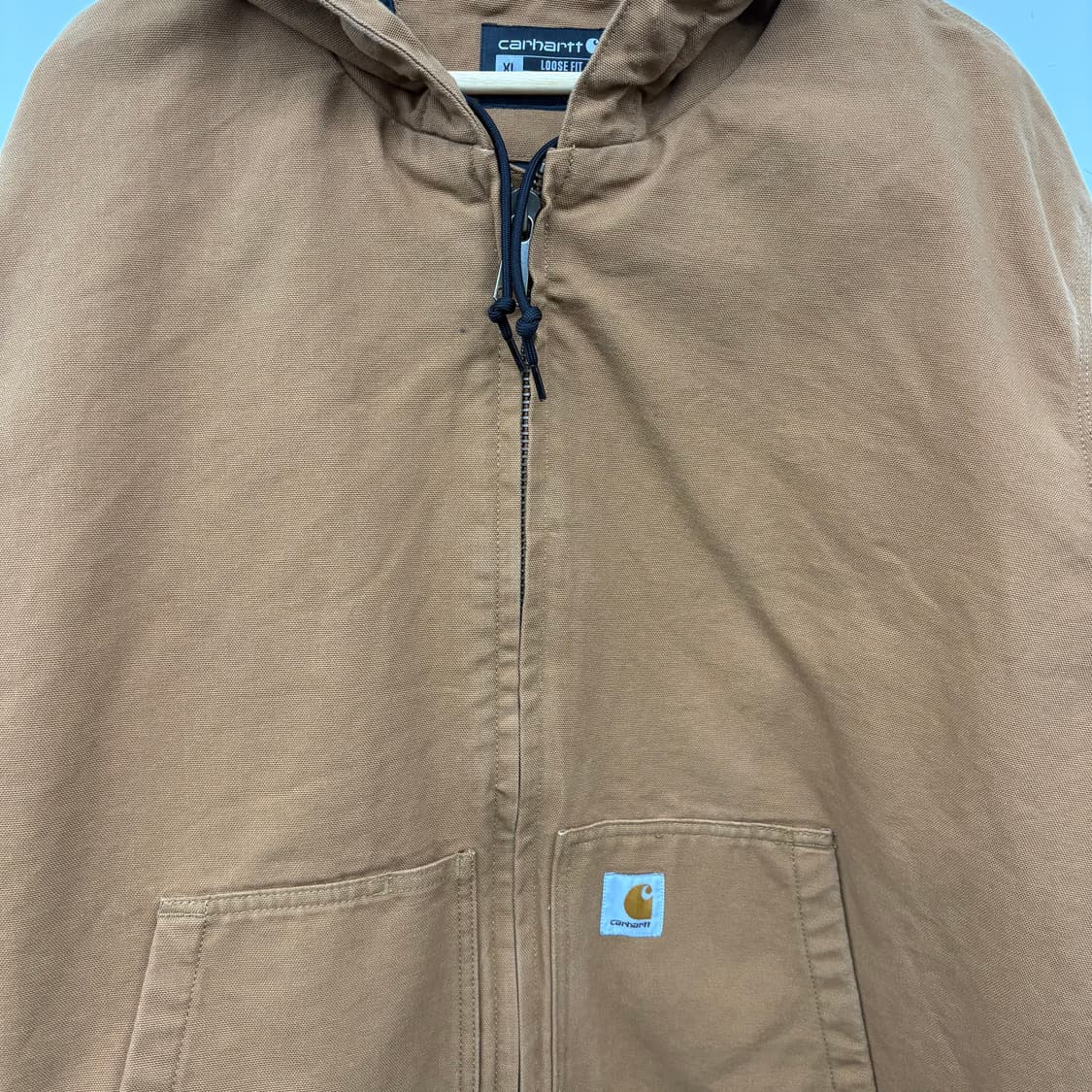 칼하트 액티브 브라운 후드 집업 자켓 남XL 상품이미지2