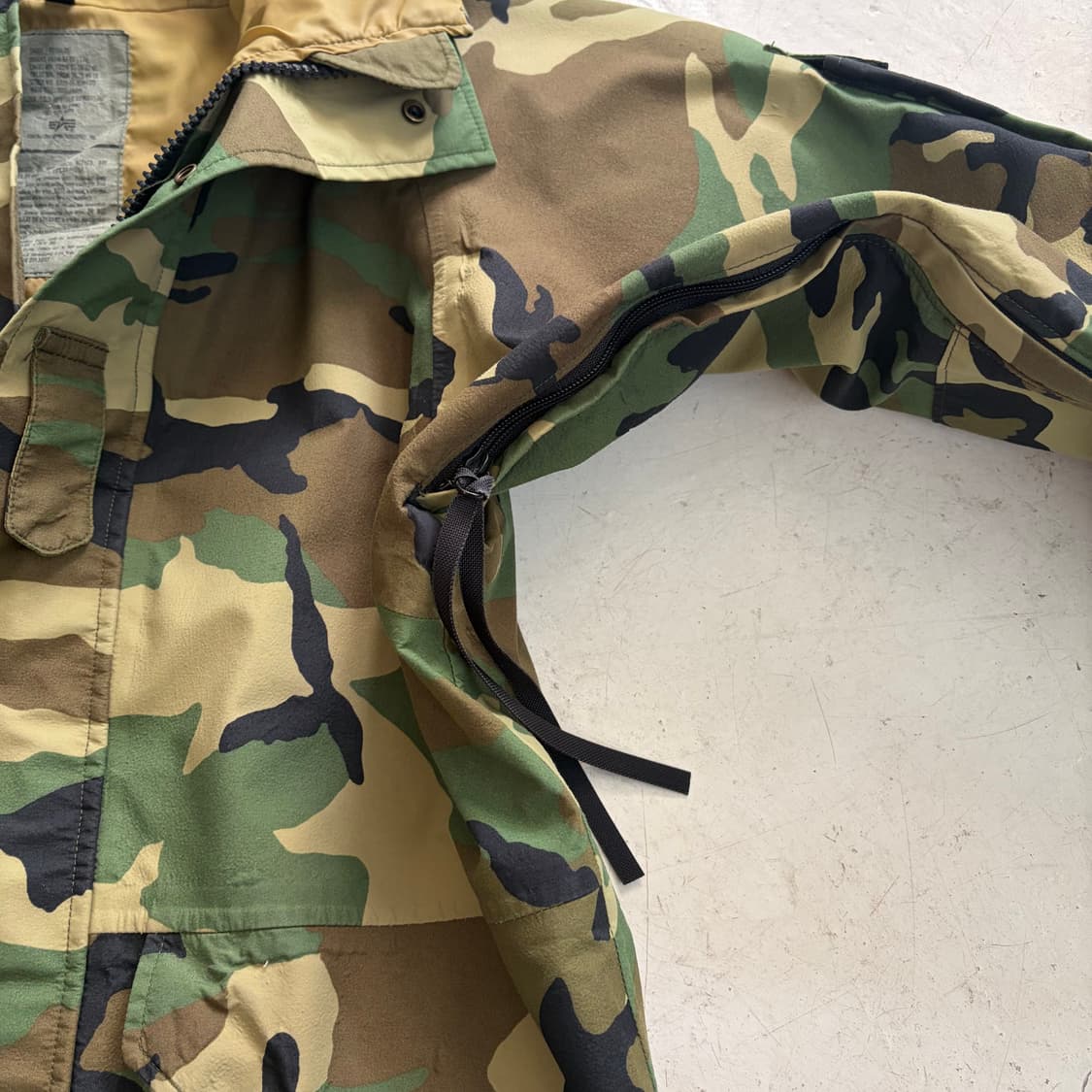 알파 인더스트리 빈티지 우드랜드 고어텍스 자켓 S 상품이미지8