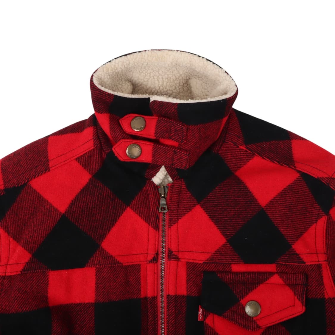 리바이스 타탄 체크 쉐르파 트러커 자켓 상품이미지2