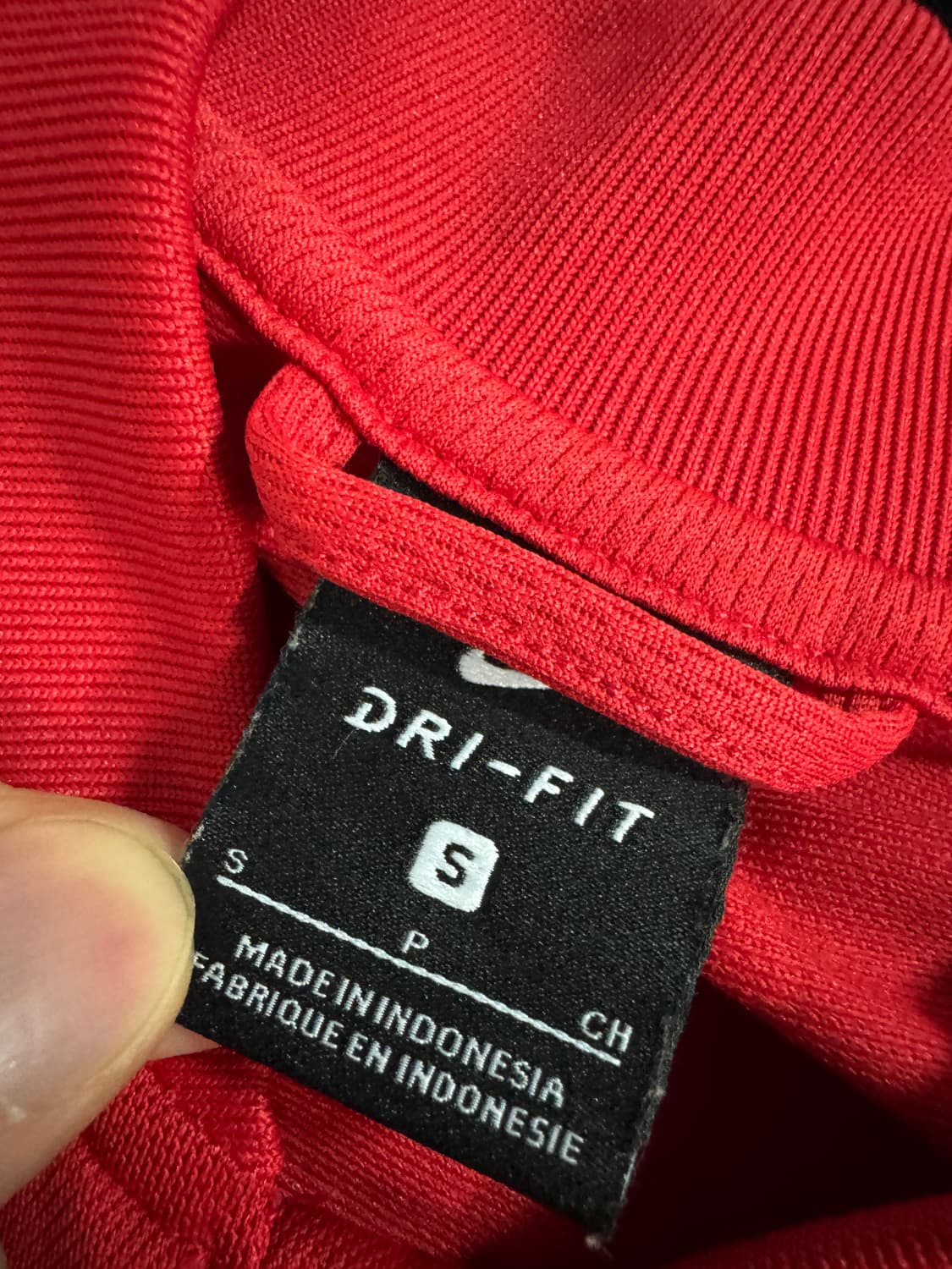 나이키 레드 트레이닝 스우시 트랙탑 집업 져지 상품이미지3