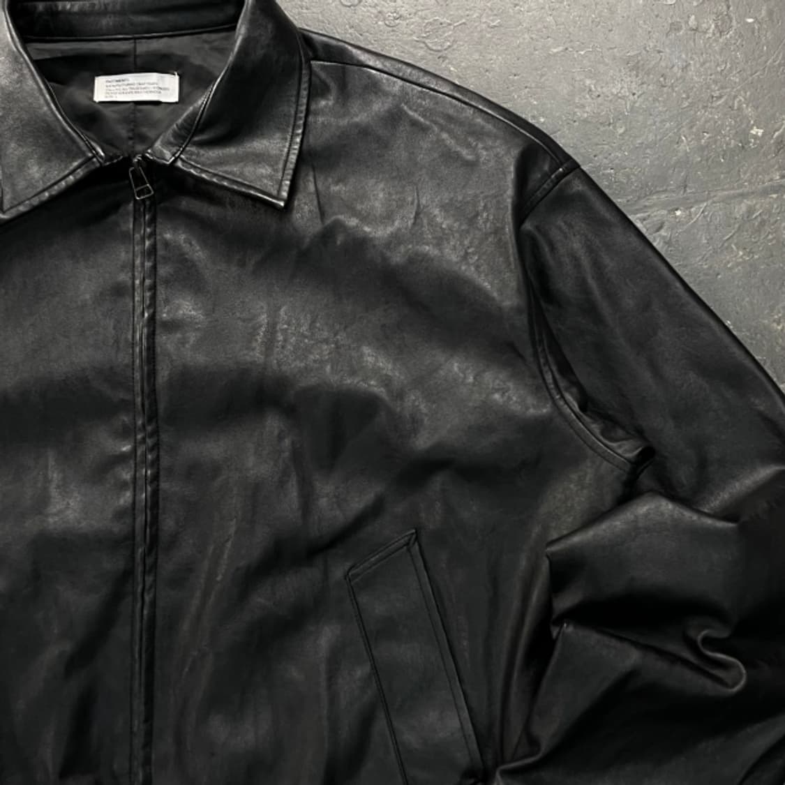 100 파르티멘토 비건 레더자켓 상품이미지2