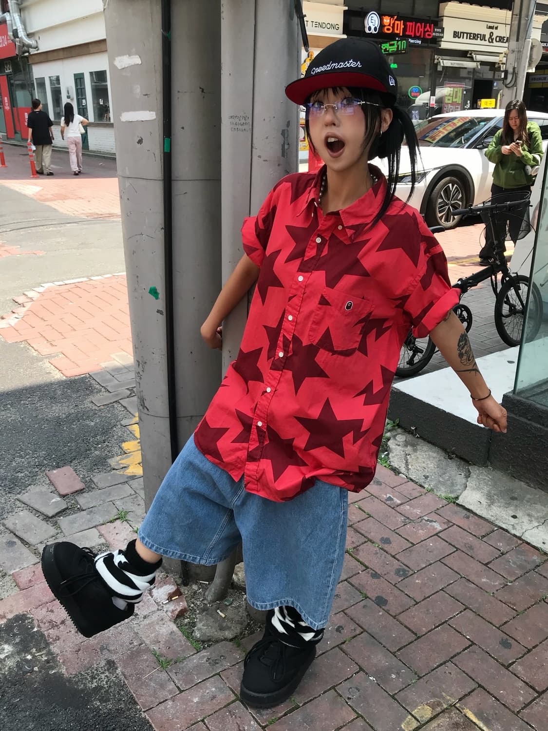 < Bape Star Pattern Shirt > 상품이미지2