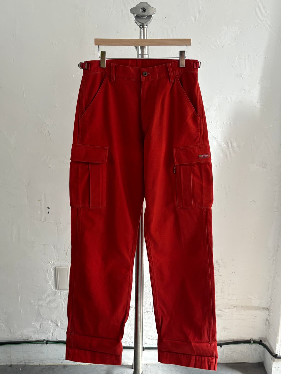 Karl Helmut 칼헬무트 레드 컬러 카고 팬츠 상품이미지1