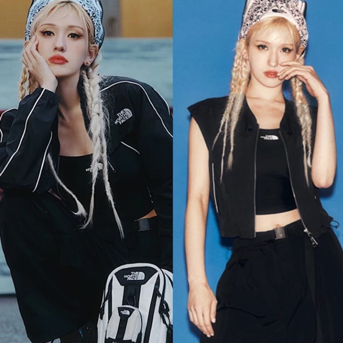 노페 여성 바람막이 올레마 디테쳐블 자켓 블랙 NJ3BQ31K,(s) 상품이미지2