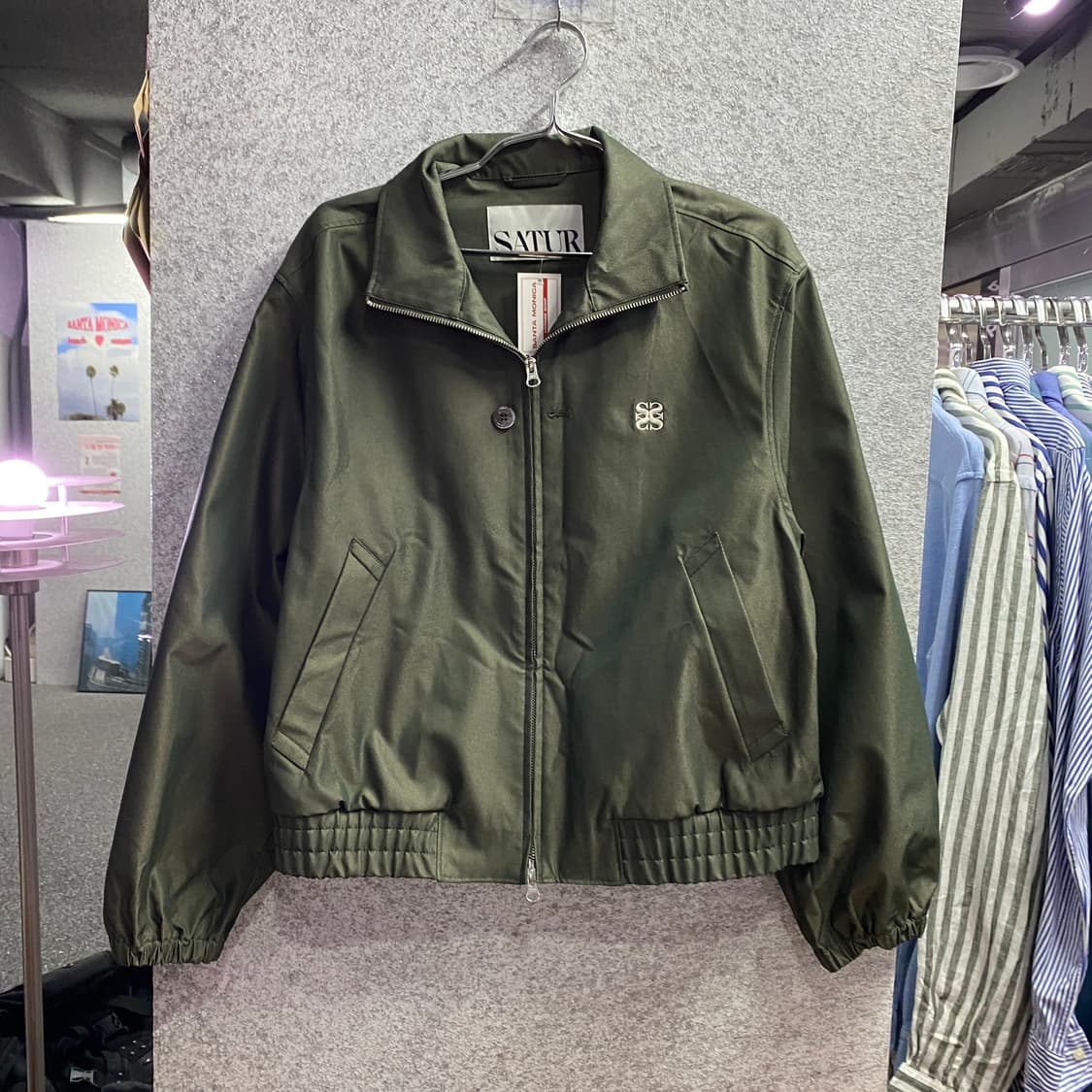 세터 스몰로고 투웨이 카키 자켓 B4487 상품이미지2