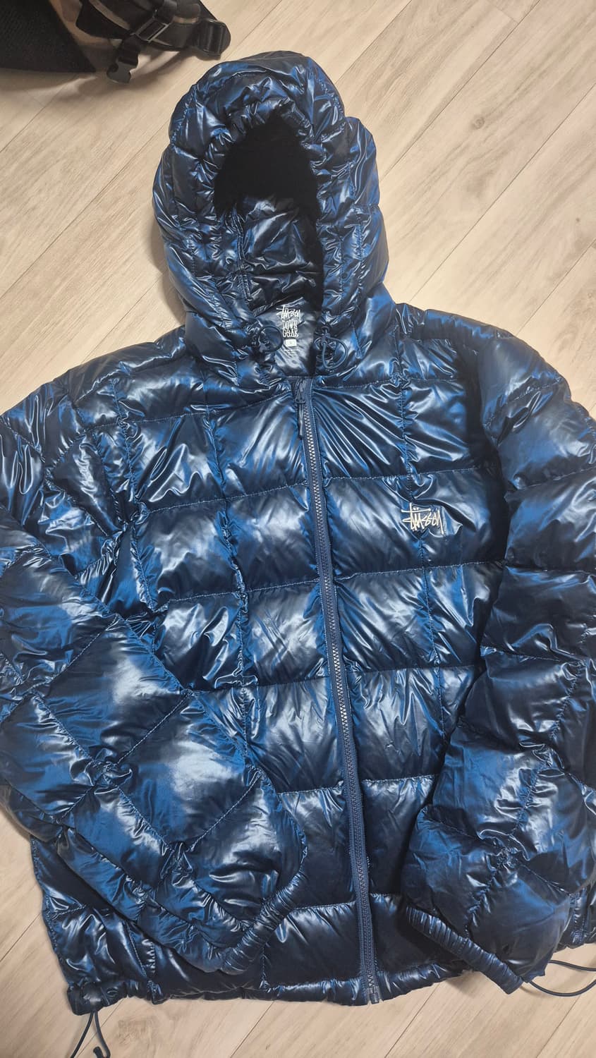 스투시 미드웨이트 후드 패딩 퍼퍼 로얄 L 상품이미지2