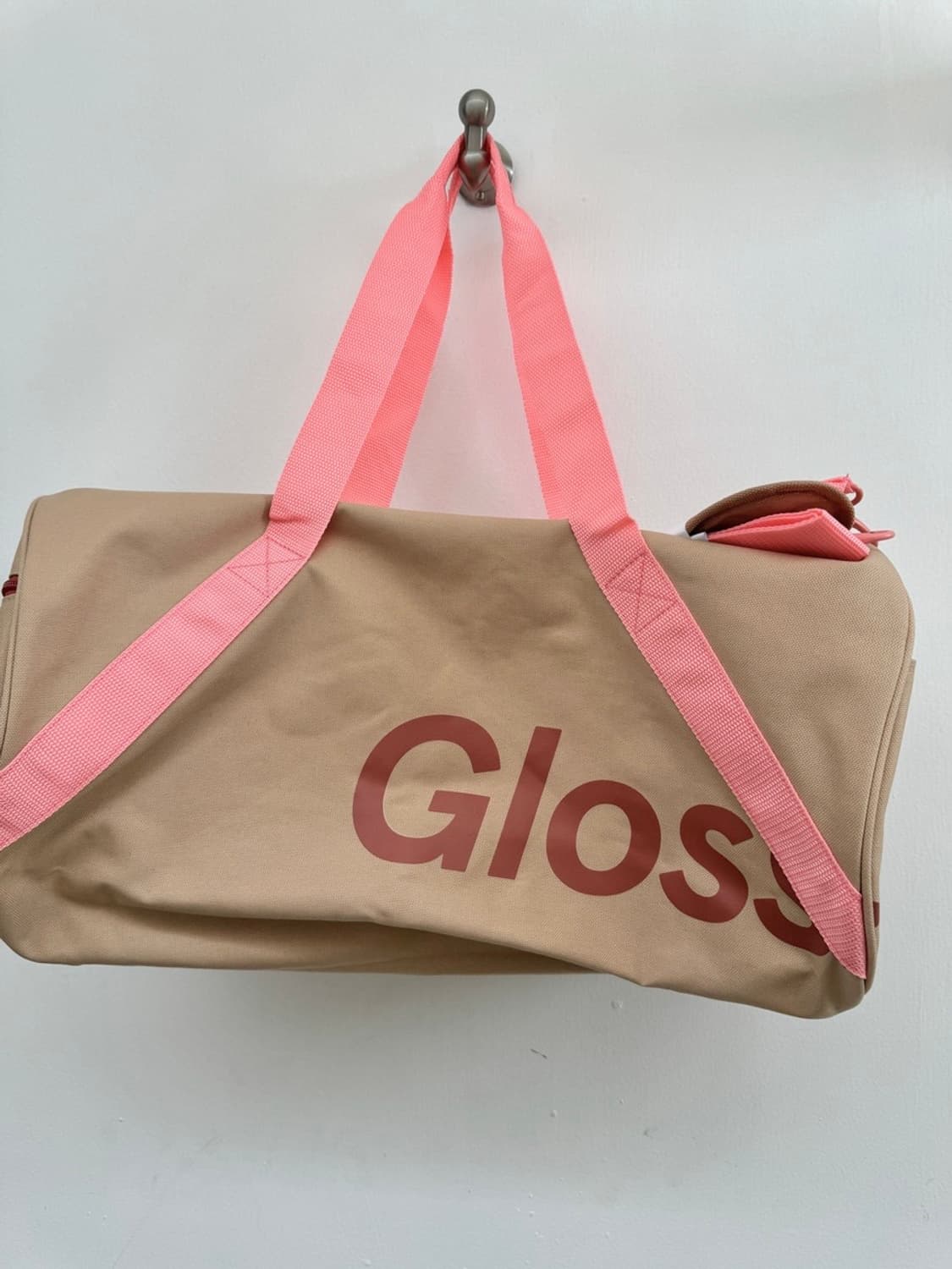 미개봉 정품 glossier 글로시에 더플백 데저트 로즈 컬러 가방 상품이미지2