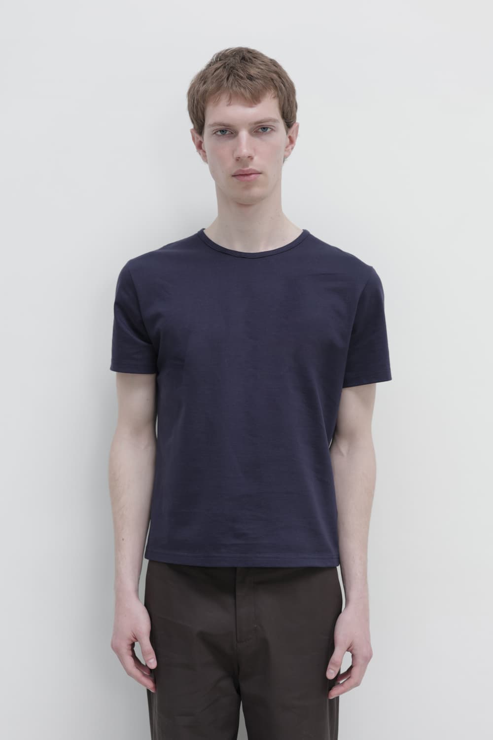 구해요)) Les 레스 Pin t-shirt (Purple blue) 상품이미지1