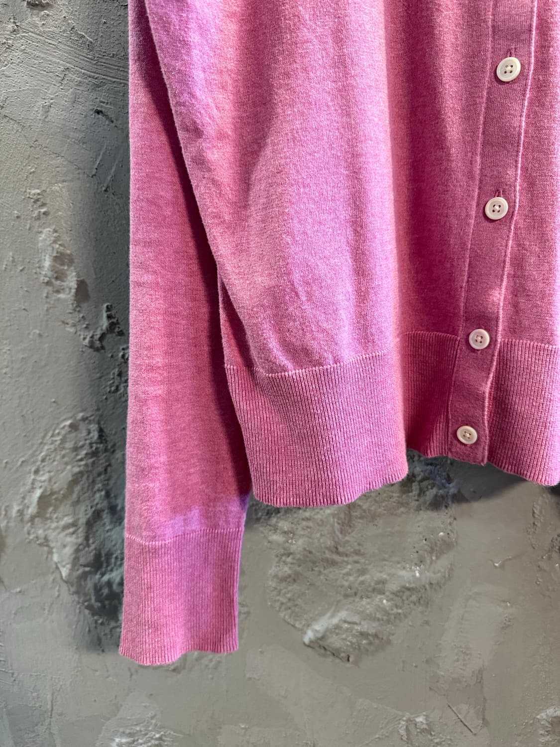 폴로 랄프로렌 피마코튼 라운드 가디건 핑크 M 상품이미지2