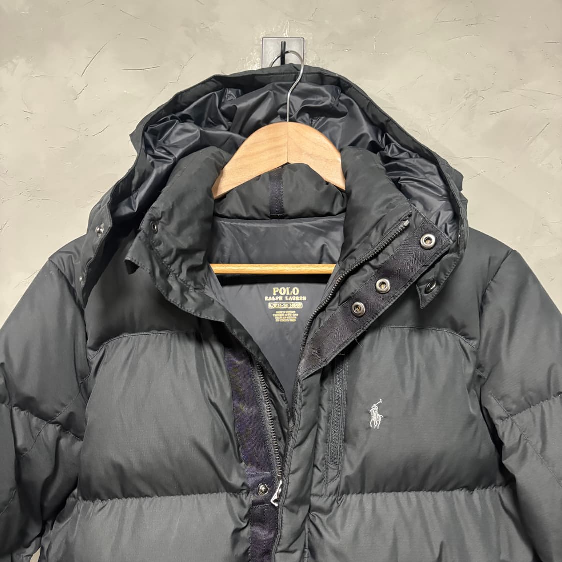 폴로 랄프로렌  덕다운 롱패딩 블랙  상품이미지2