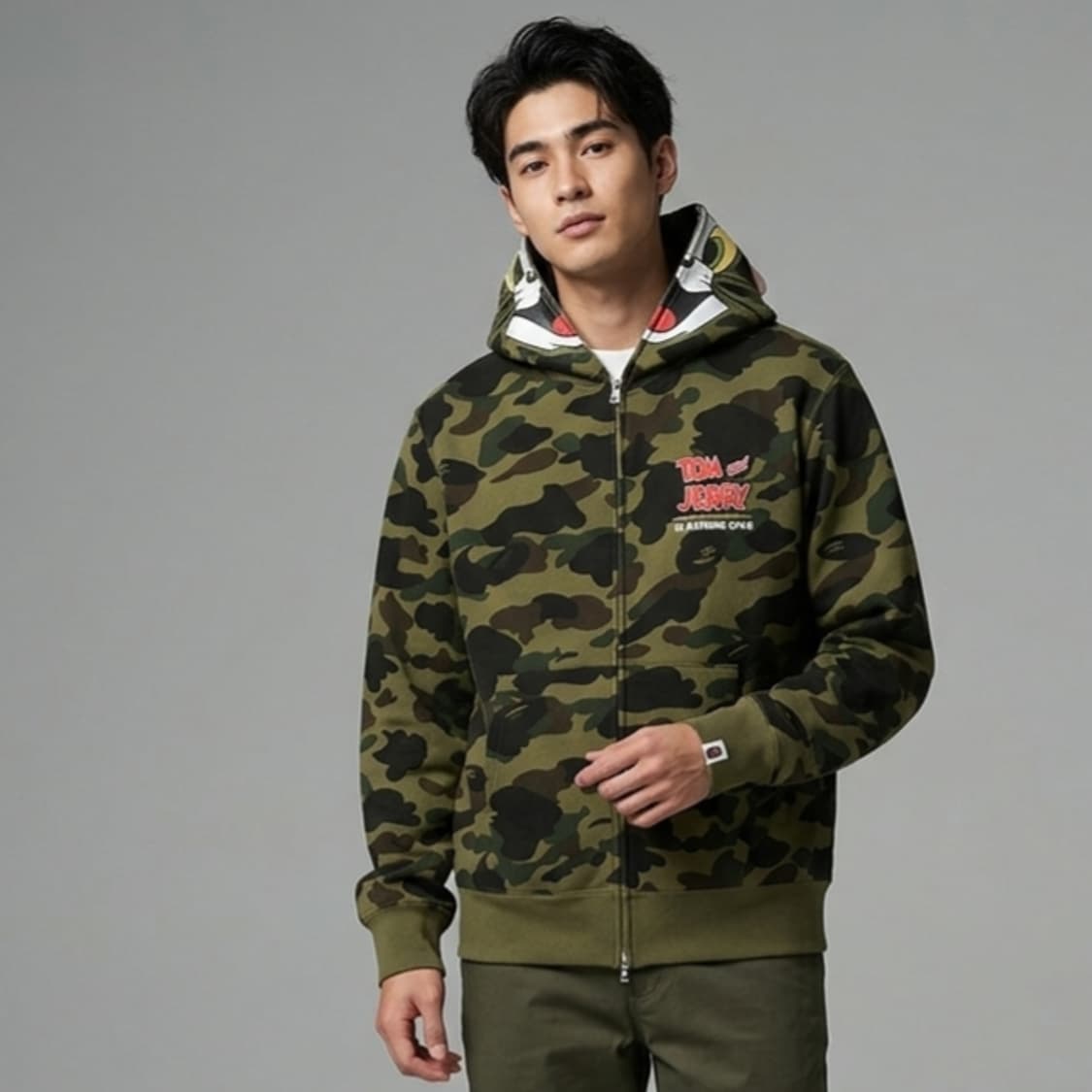 베이프 톰과제리 풀집 후드집업 L 100~105 상품이미지1