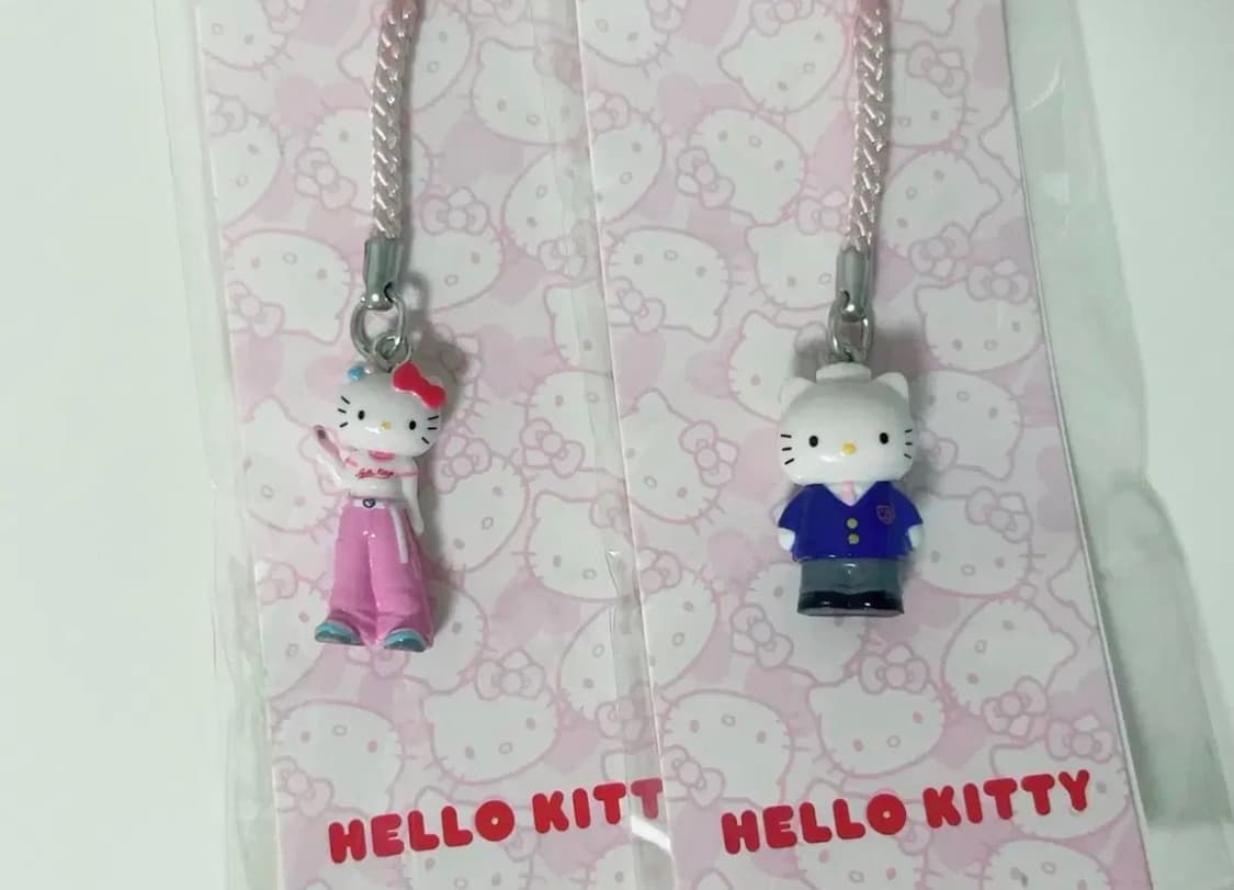 2종 50주년 키티 스트랩 k패션 롱다리키티 교복 키티 다니엘 스쿨 상품이미지1