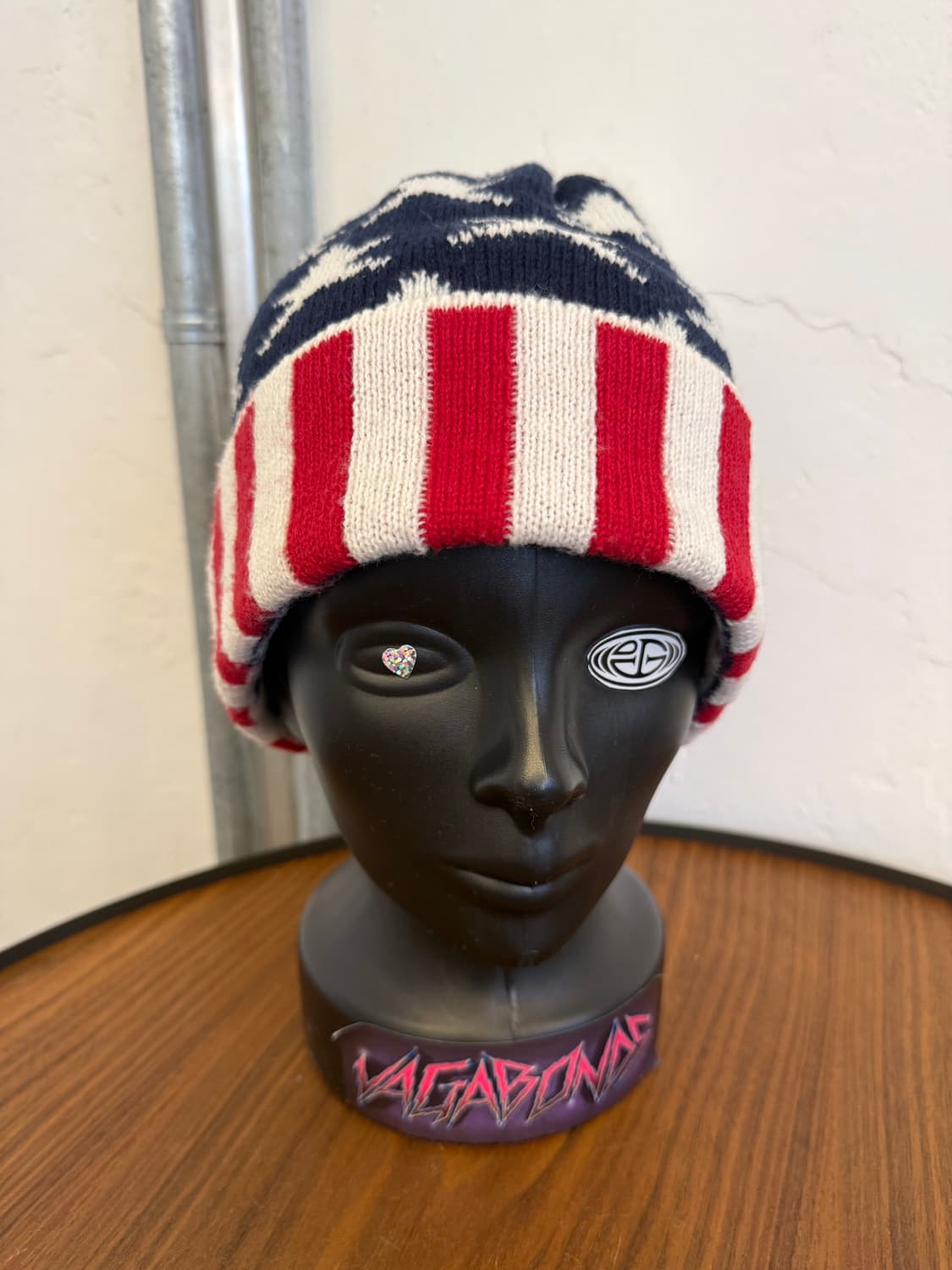 빈티지 성조기 폼폼 비니 상품이미지5