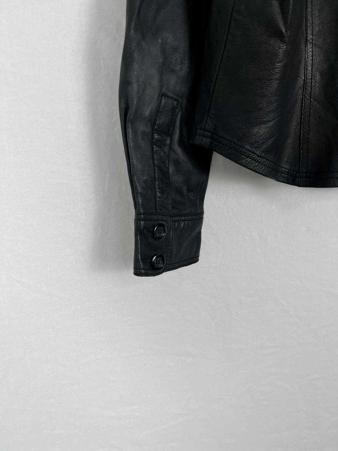 Vintage 워시드 리얼레더 셔츠 자켓  상품이미지8